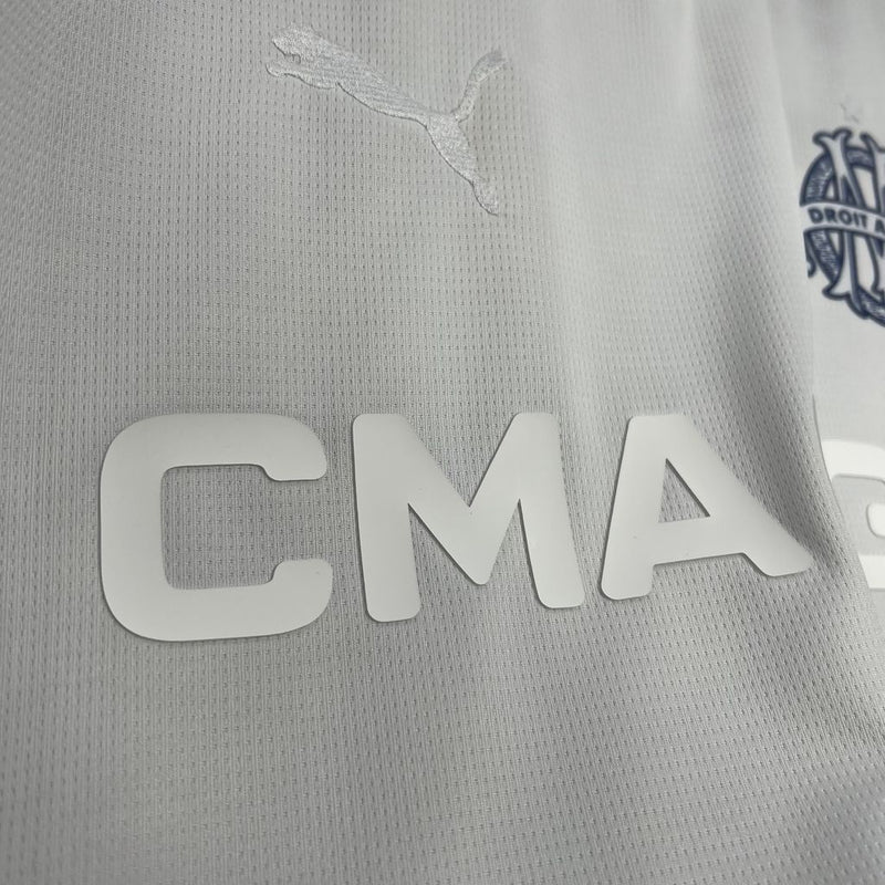 Camisa Marselha Edição 125th Anniversary White - 24/25 Puma Versão Torcedor  - Lançamento