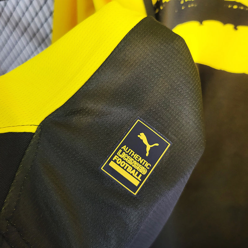 Camisa Borússia Dortmund Titular 23/24 - Puma Torcedor Manga Longa