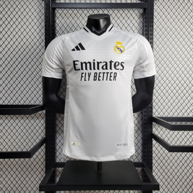 Camisa Real Madrid Titular 24/25 - Versão Jogador - Branco