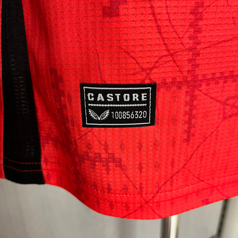 Camisa Leverkusen lll - 24/25 - Versão Jogador - Vermelho