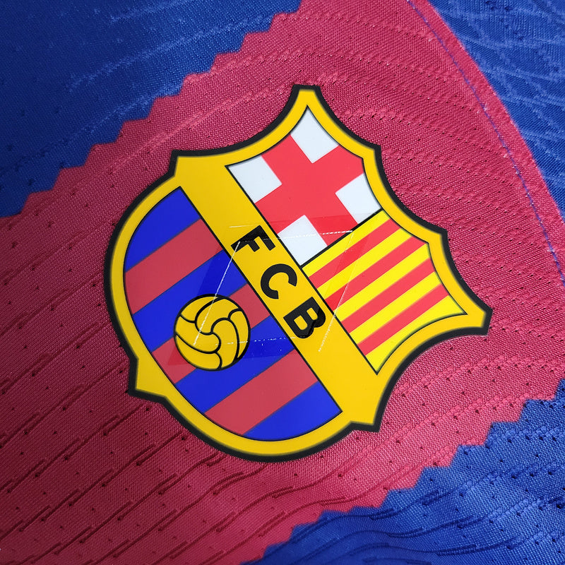 Camisa Barcelona Home 24/25 - Versão Jogador Manga Longa - Nike