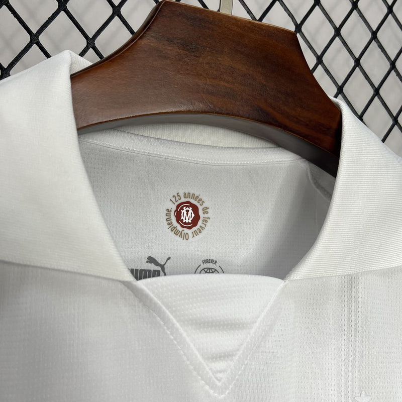 Camisa Marselha Edição 125th Anniversary White - 24/25 Puma Versão Torcedor  - Lançamento