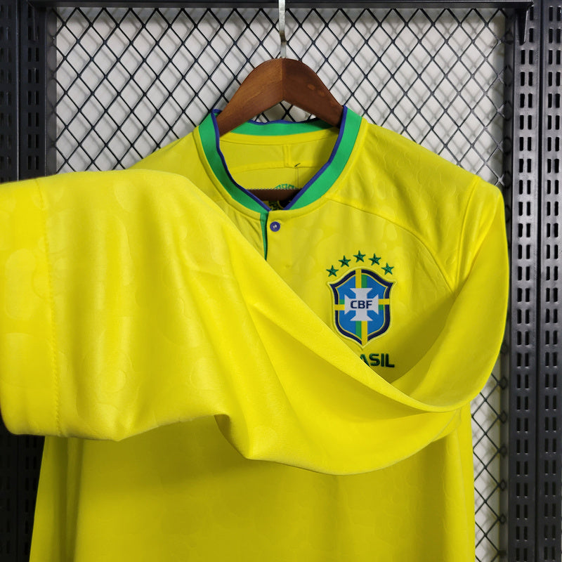 Camisa Seleção Brasil Titular Manga comprida 23/24 - Nike Torcedor Masculina