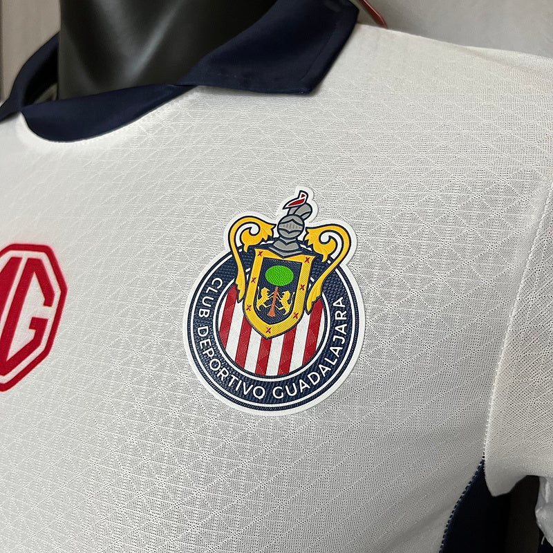 Camisa Chivas - Edição Especial 24/25 - Versão Jogador - Branco