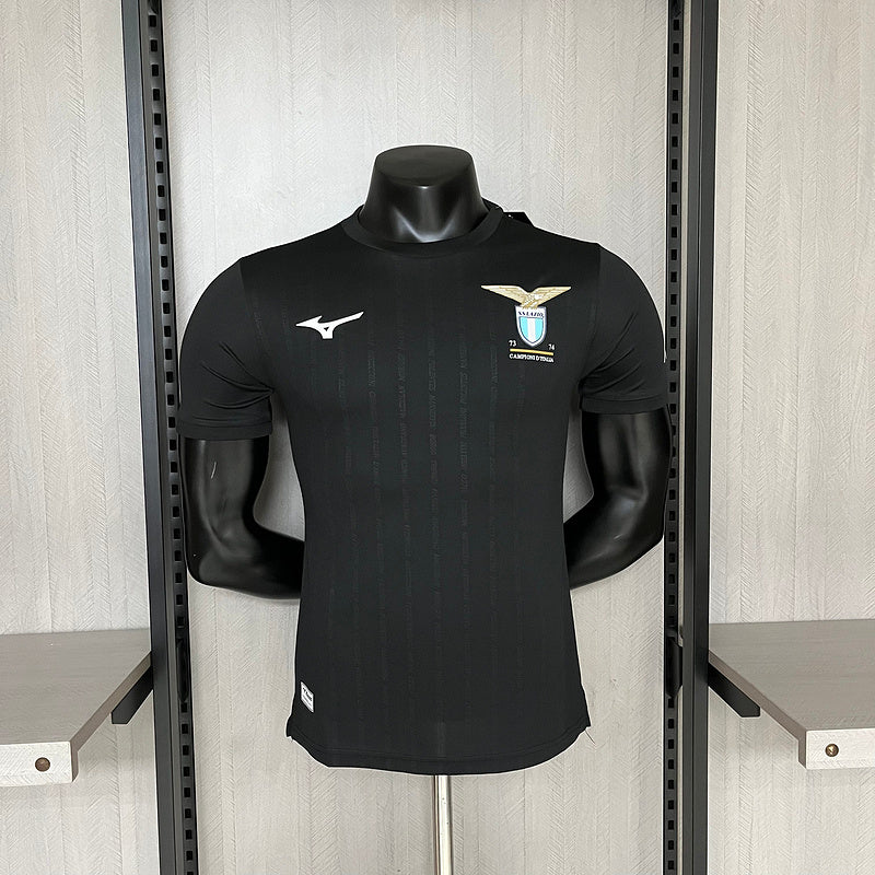 Camisa Lázio Titular 24/25 - Versão Jogador - Preto