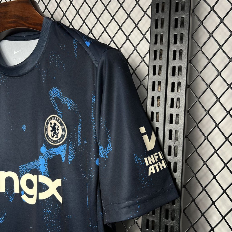 Camisa Chelsea Pré Jogo 24/25 - Versão Torcedor - Azul