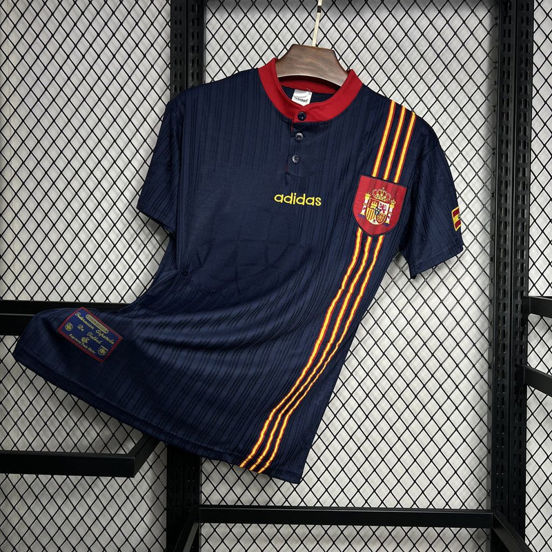 Camisa Espanha Reserva 1996 - Versão Retro