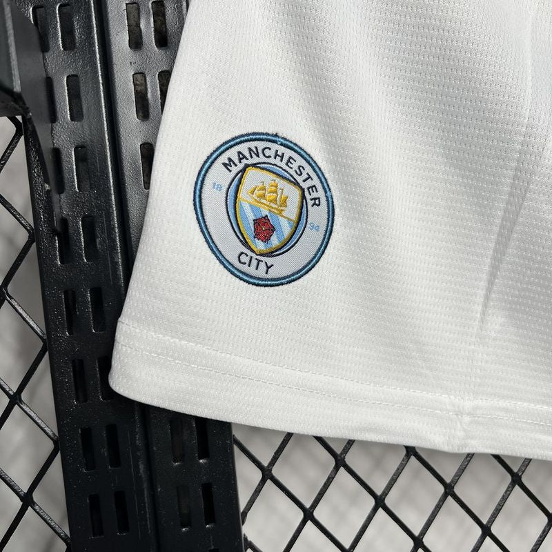 Calção Manchester City Titular - Adidas 24/25 - Branco