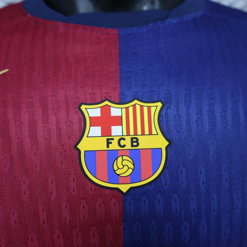 Camisa Barcelona Home 24/25 - Nike Versão Jogador Manga Longa - Lançamento