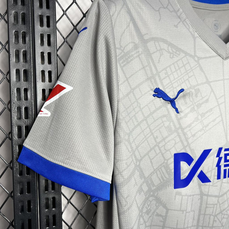 Camisa Deportivo Alaves Away 25/25 - Versão Torcedor - Cinza