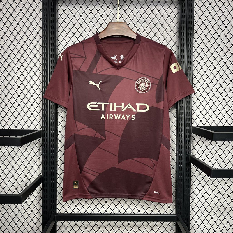 Camisa Manchester City 24/25 - Versão Torcedor - Vinho