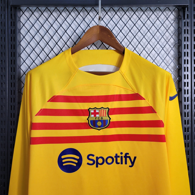 Camisa Barcelona 4 Manga comprida 23/24 - Nike torcedor Masculino